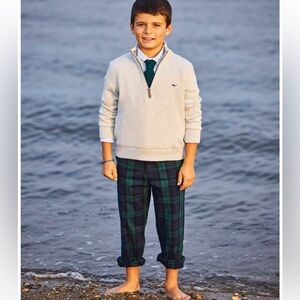 Vineyard Vines Boys’ Boathouse Quarter-Zi p Sweater L
